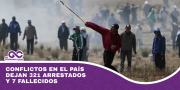 Conflictos en el país dejan 321 arrestados y 7 fallecidos