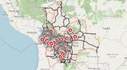 ABC reporta 66 puntos de bloqueo en seis departamentos