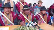 Campesinos Túpac Katari descartan diálogo y dicen que Paz se irá renunciando o con una convulsión social