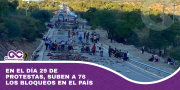 En el día 29 de protestas, suben a 76 los bloqueos en el país