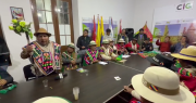 Autoridades originarias de Oruro respaldan al presidente Paz y rechazan los bloqueos