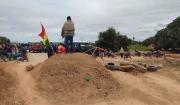 Bloqueadores reanudan el corte de ruta en San Julián tras un cuarto intermedio de una hora