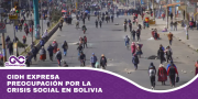 CIDH expresa preocupación por la crisis social en Bolivia