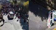 Viralizan un video en el que bloqueadores ‘apedrean’ una ambulancia en El Alto