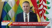 Firmeza con legalidad no es abuso: Ernesto Justiniano asume el Ministerio de Defensa y se compromete a buscar la normalidad del país