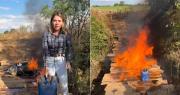 “Solo queremos trabajar en paz”: Propietaria del predio Santa Rita quema puente usado por avasalladores