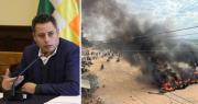 Tras operativo de desbloqueo en San Julián, Lara denuncia presencia de civiles portando explosivos