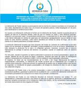 PRONUNCIAMIENTO: Defensoría del Pueblo sobre los hechos evidenciados en San Julián llama a garantizar la protección de derechos humanos en contextos de conflictividad social
