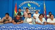 Cocaleros anuncian “desobediencia civil” e interculturales toma de puestos militares si Paz dicta estado de excepción