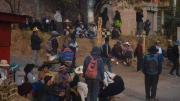 MOVILIZADOS INSTALAN VIGILIA EN USPHA USPHA, EN LA VÍA AL VALLE ALTO
