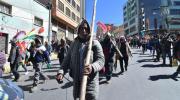 Marcha de diversos sectores llega al centro de la ciudad de La Paz