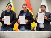 Gobierno y Alcaldía de El Alto firman convenio para ejecutar obras viales, educativas y de seguridad