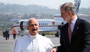 Una avería aérea prolonga visita del papa León XIV en España
