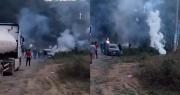Enfrentamiento en Caranavi por el desbloqueo de una vía estratégica para el transporte de alimentos a La Paz