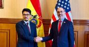 Canciller Aramayo se reúne con el nuevo encargado de Negocios de Estados Unidos en Bolivia
