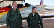 El rey español Felipe VI y la princesa Leonor vuelan juntos en dos aviones militares