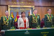 Diputada Pinto entregó reconocimientos en homenaje a los 200 años de la Policía Boliviana