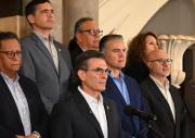 Doria Medina destacó el acuerdo de Paz con la COB, pero calló sobre el estado de excepción