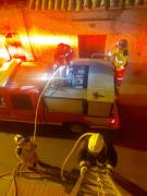 Noche de San Juan: Incendio en inmueble abandonado del centro de Potosí fue controlado por Bomberos