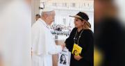La expresidente Jeanine Añez se reúne con el papa León XIV en el Vaticano