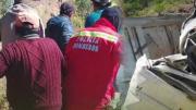 Conductor pierde la vida tras embarrancarse con su camión en Llavini