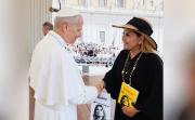 Áñez saludó al Papa León en el Vaticano: “Fue una experiencia profundamente emotiva”