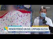 Adolescente pierde un ojo tras caer de unas gradas e impactar contra una barra de hierro