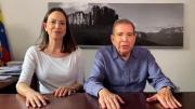 Los opositores María Corina Machado y Edmundo González piden apoyo internacional por los terremotos