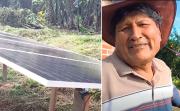 Evo inaugura su panel solar tras los apagones en el Trópico