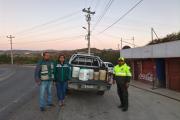 ANH-Policía decomisan 110 lts. de gasolina en bidones transportada de manera irregular