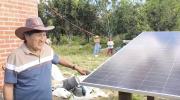 Morales estrena panel solar en su chaco y anuncia que también habrá equipos en otros lugares