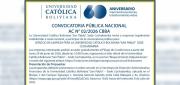UCB COCHABAMBA LANZA CONVOCATORIA PARA SERVICIO DE LIMPIEZA