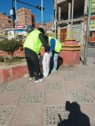 Infractores de la Ley 259 realizan trabajos comunitarios tras consumo de alcohol en vía pública