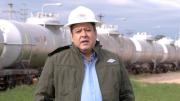 Daroca celebra traslado de combustible vía férrea y dice que las colas van a disminuir, pero no van a desaparecer