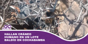 Hallan cráneo humano en un lote baldío en Cochabamba