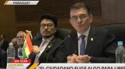Paz pide en la cumbre del Mercosur que ante amenazas a la democracia exista una respuesta regional