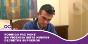 Rodrigo Paz pone en vigencia siete nuevos decretos supremos