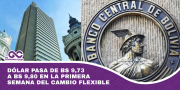 Dólar pasa de Bs 9,73 a Bs 9,80 en la primera semana del cambio flexible