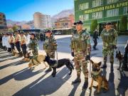 Centro de Adiestramiento de la Policía Boliviana jubila con honores a ejemplares caninos