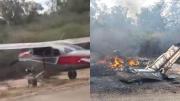 Fiscalía de Tarija abre investigación por la avioneta calcinada cerca de la frontera con Paraguay