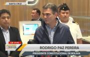 Internan a Jaime Paz Zamora por un problema de columna; Rodrigo Paz asegura que responde favorablemente al tratamiento