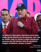 El dictador Daniel Ortega dice que en Nicaragua no habrá más elecciones
