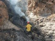 Dos incendios forestales movilizan a bomberos en Potosí y ponen en riesgo viviendas