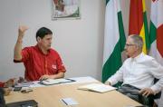 Alcaldía y Gobernación coordinan acciones para garantizar el financiamiento del sistema de salud en Montero