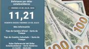 El dólar se cotiza en Bs 11,21 y acumula un alza del 15,2% desde la vigencia del nuevo tipo de cambio