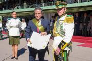 Ministro Oviedo resalta el compromiso y la vocación de servicio de la Policía en su Bicentenario