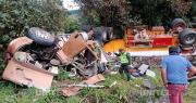 Muere el conductor de una cisterna cargada con diésel tras accidente en la ruta Cochabamba
