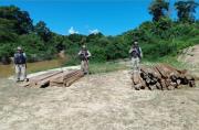 Pando: decomisan cargamento de madera ilegal valuado en Bs 16 mil durante patrullaje fluvial