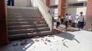 Cuatro escolares resultan heridos tras caída de un muro en colegio de Los Lotes