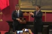 Rodrigo Paz es declarado Huésped Ilustre de Lima y recibe la Llave de la Ciudad